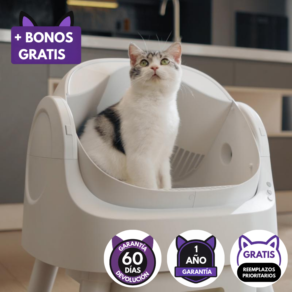 AutoScoopy™ - Caja de arena inteligente y autolimpiable para gatos